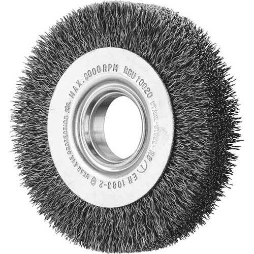 Pferd Wheel Brush with Arbor Hole Crimped RBU ST 100 x 20mm 43701105