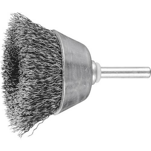 Pferd Shaft Mounted Cup Brush Crimped Steel 50 x 10mm 43703001 - Mini Pack