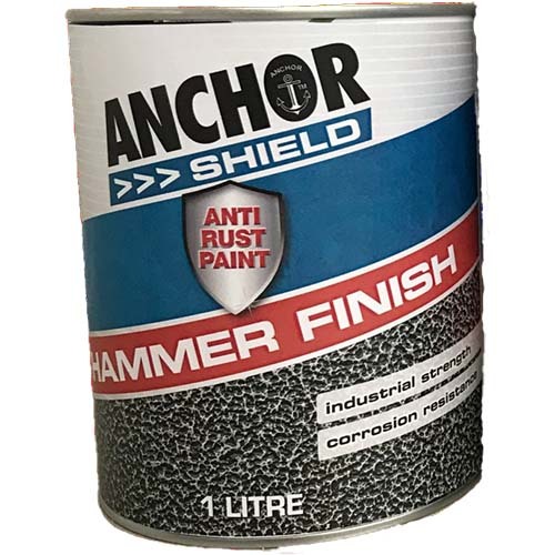 Anchor Hammer Anti Rust Paint Finish Black 601051 - 1L