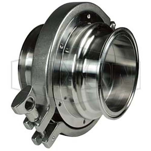 Dixon 4" Check Valve 316L Stainless Steel Steel Spring Clamp Connection B46MP-R400