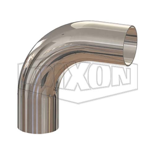 Dixon 1/2" Weld Elbow 90° BioPharm 316 Stainless Steel PM Finish T2S-050PM