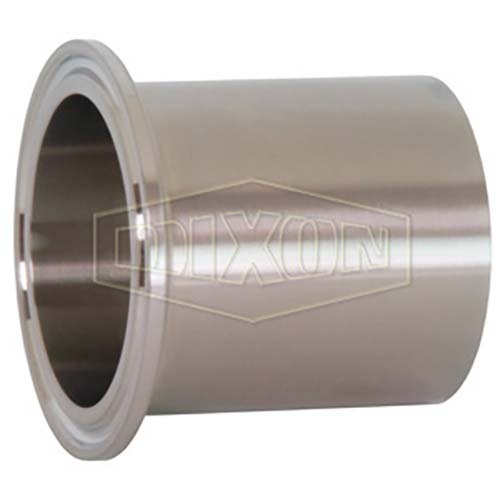 Dixon 1/2" Weld Ferrule Automatic 316 Stainless Steel PL Finish TL14AM7-050PL