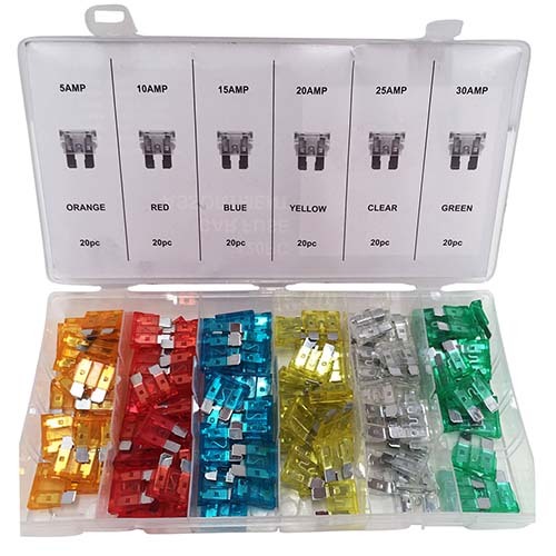 Workshop Buddy Car Fuse Grab Kit (5AMP - 30AMP), 120 Pieces