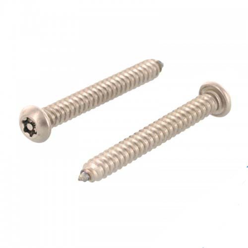 3.5 x 13mm Security Button Post Torx Self Tapping Screw 304 Stainless Steel - Pack of 100