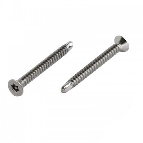 M4.2 x 13mm Security CSK Post Torx Self Drilling Screw 304 Stainless Steel - Pack of 100