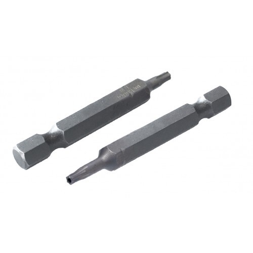 50mm Security Driver Bit T10 Post Torx Alloy Steel - Pack of 10