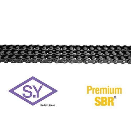 SY 06B-3 BS Roller Chain Triplex 3/8" Pitch - Box of 10 Foot