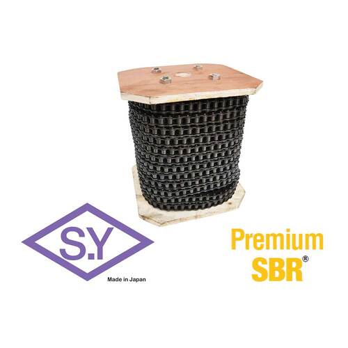 SY 80H ASA Roller Chain Super Heavy Simplex 1" Pitch - Box of 50 Foot
