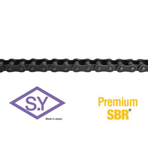 SY 08B-1 BS Roller Chain Aqua Simplex 1/2" Pitch - Box of 10 Foot