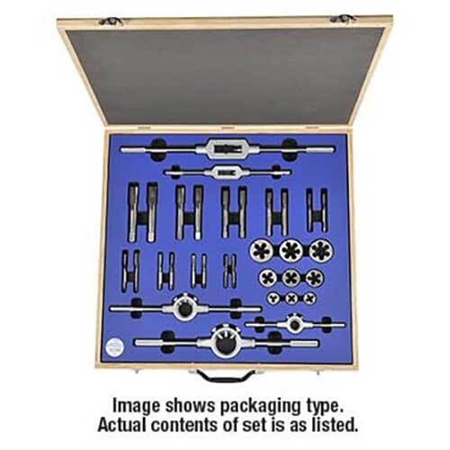 Goliath ETDS28 1/4" - 1/2" BSW Tap and Die Set - HSS