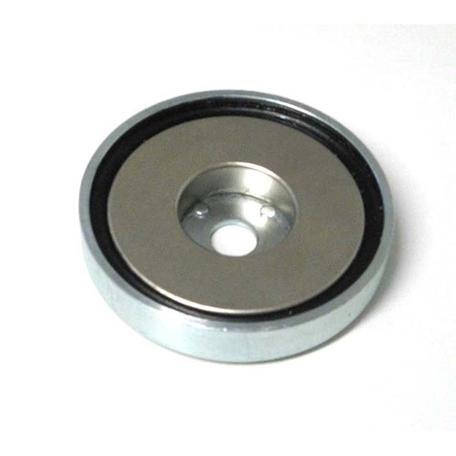 MSA Rare Earth Pot Magnet B Series Straight Hole 16 x 5mm
