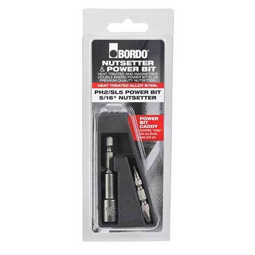Bordo Nutsetter and Double Ended Power Bit Caddy Set