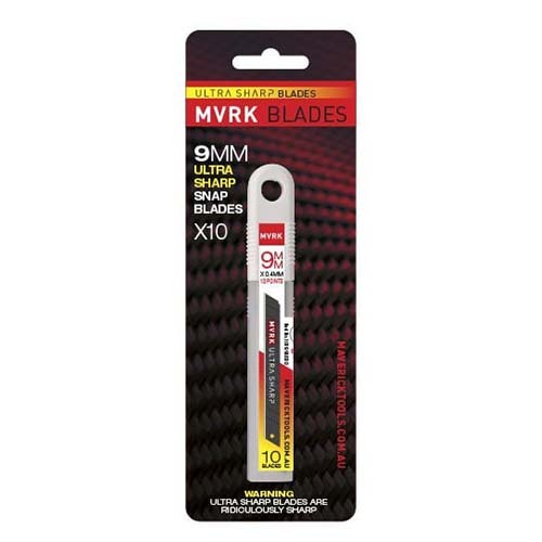 MVRK Ultra Sharp 9mm Snap Blades - 10/Pack