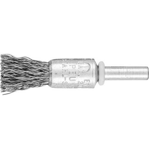 Pferd Pencil Brush Shaft Mounted Crimped Steel Wire 12 x 12 mm - Pack of 10