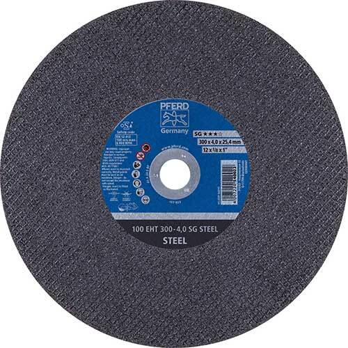 Pferd High Speed Portable Cut-Off Wheel Engine Driven Steel 300 x 4 x 25.4mm - Pack of 20