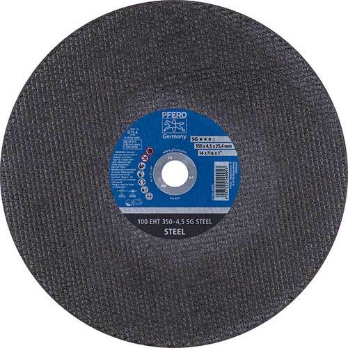 Pferd High Speed Portable Cut-Off Wheel Engine Driven Steel 350 x 4.5 x 25.4mm - Pack of 10