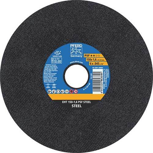 Pferd Ultra Thin Flat Cut-Off Wheel PSF Steel 150 x 1.6mm - Pack of 25