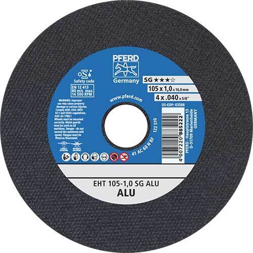 Pferd Ultra Thin Cut-Off Wheel Premium Aluminium 100 x 1.0mm - Pack of 25