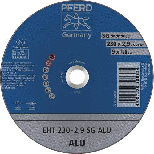 Pferd Flat Cut-Off Wheel Premium Aluminium 230 x 2.9mm 61328323 - Pack of 25