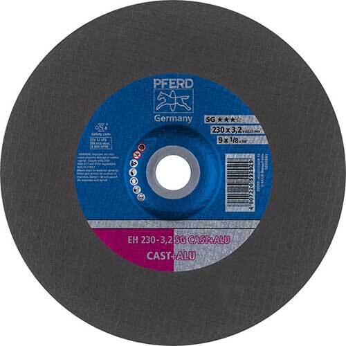 Pferd Cut-Off Wheel Premium Raised Hub SG Cast + ALU 230mm 61324802 - Pack of 25