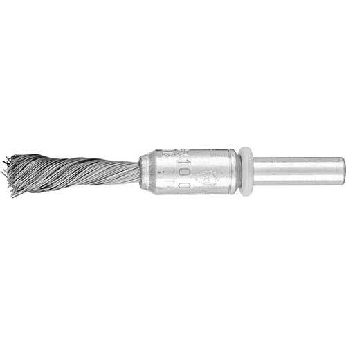 Pferd Pencil Brush Shaft Mounted Single Twist Knot Steel Wire 10 x 10mm - Pack of 10