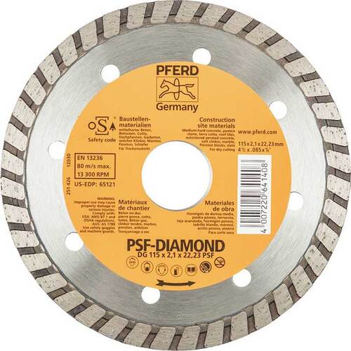 Pferd Diamond Cut-Off Wheel GP - Continuous Type 100mm (4") 68300036