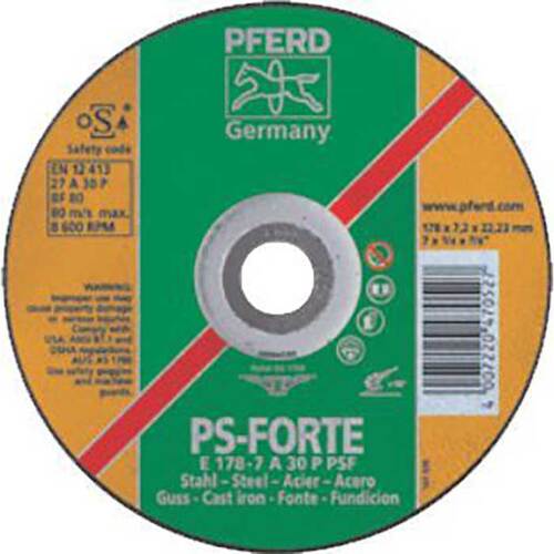 Pferd Soft Grinding Wheel GP D/C - Stone PS - Forte 100mm 69900117 - Pack of 25