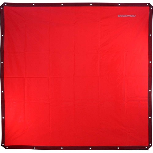 Set of 2 - Bossweld Welding Curtain Red 1.74  x 1.74m
