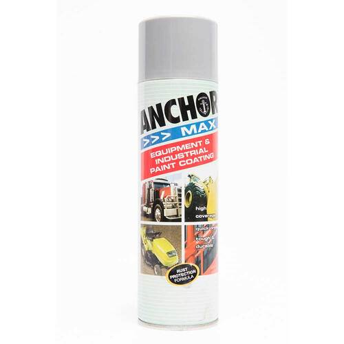 Anchor Max High Gloss Enamel Aerosol Paint Silver 400g
