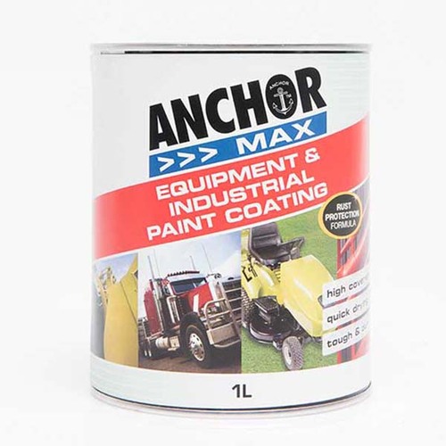 Anchor Max High Gloss Enamel Paint Gloss White 1L