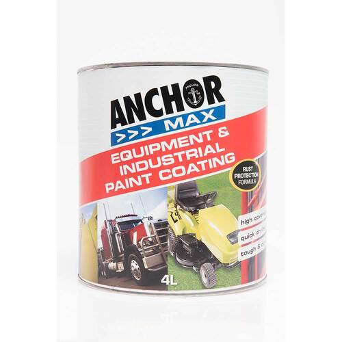 Anchor Max High Gloss Enamel Paint Silver 4L
