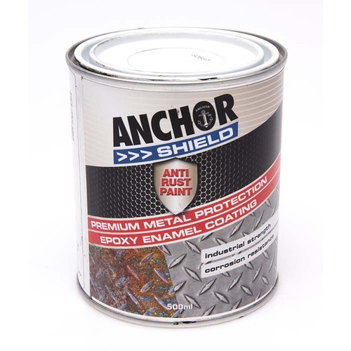 Anchor Shield Paint Anti Rust Metal Protection Pewter Grey 49603-500 - 500ml