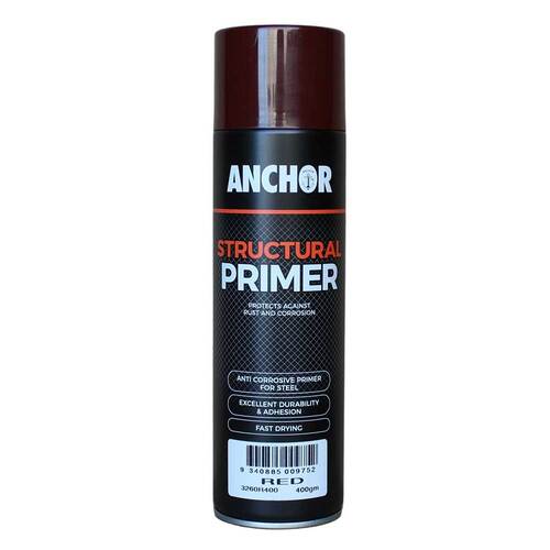 Anchor Industrial Structural Primer Paint Red 400g Aerosol