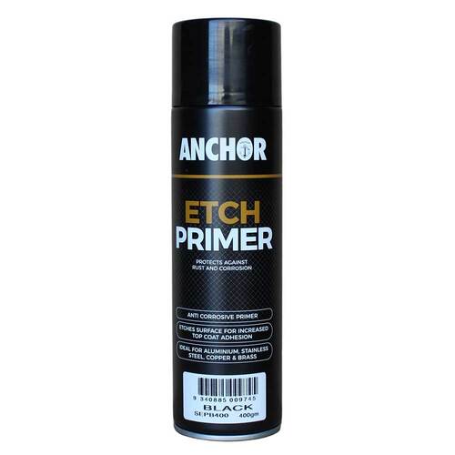 Anchor Industrial Etch Primer Paint Black 400g Aerosol