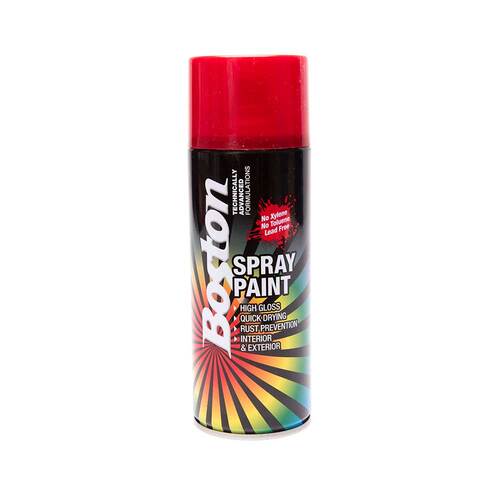 Boston Aerosol Paint Scarlet Red 250g