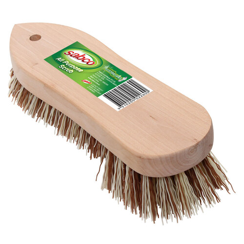 Sabco SAB2260 All Purpose Scrub - Wood Handle