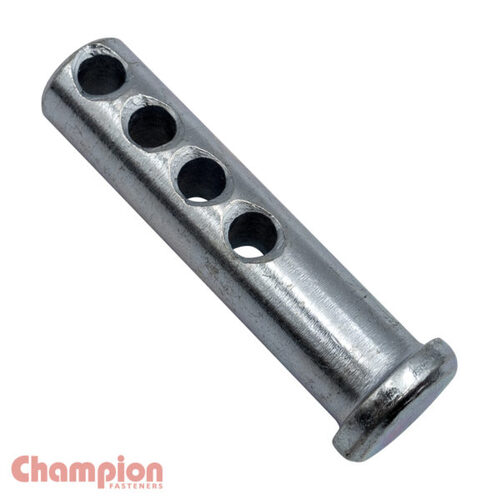 Champion CPMH01 Multi Hole Clevis Pin 3/16 x 1" Zinc Plated - 25/Pack