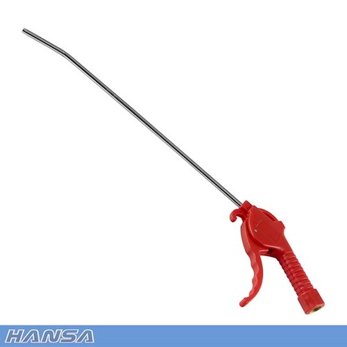 Hansa HBG-BTL Air Blow Gun Long 1/4" Brass Thread 11"- 280mm Angled Shaft