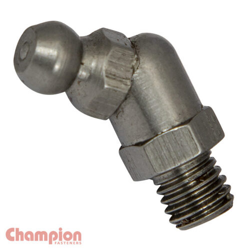 Champion SSCN1211 Grease Nipple 1/4" UNF 45° 316/A4 - 25/Pack