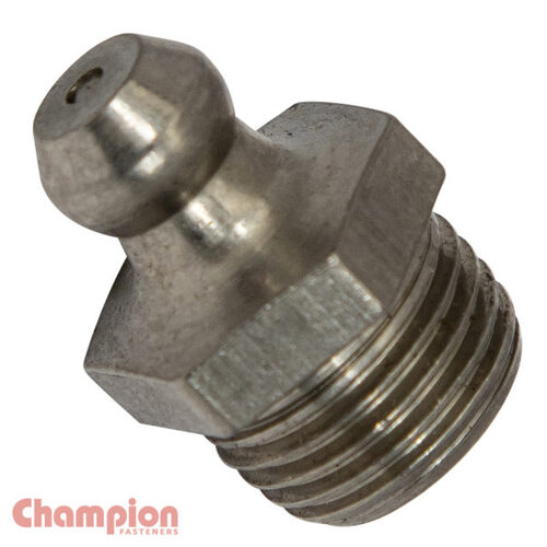 Champion SSCN28 Grease Nipple 1/8" NPT Straight 316/A4 - 25/Pack