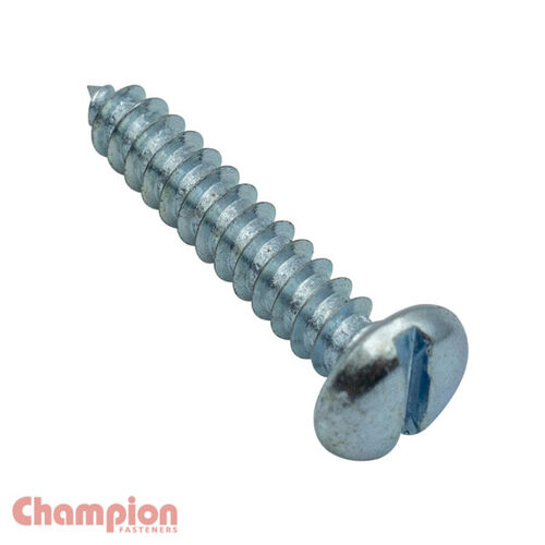 Champion CST1 Self Tapping Screw Pan Slotted 2.9 x 6mm Zinc - 100/Pack
