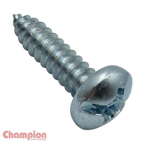 Champion CST10 Self Tapping Screw Pan Combo 4.8 x 13mm Zinc - 100/Pack