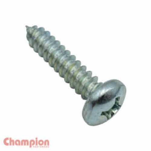 Champion CST36 Self Tapping Screw Pan Phillips 3.5 x 9.5mm Zinc - 100/Pack