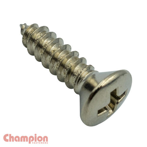 Champion CST82 Self Tapping Screw Raised Phillips 6.3 x 16mm - 100/Pack