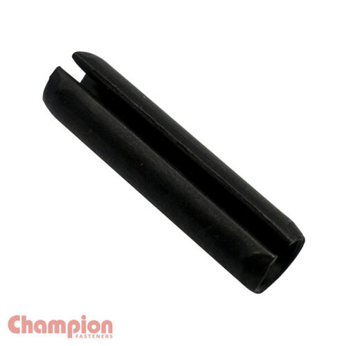 Champion RP010040 Roll Pin Metric M10 x 40mm Steel Black Zinc - 50/Pack