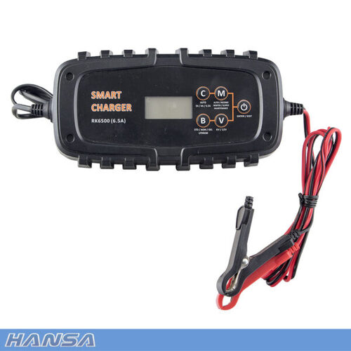 Hansa RK6500 Battery Smart Charger 6.5 Amp, 6/12 Volts