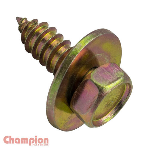 Champion CBP181 Self Tapping Screw Sems Hex Flat Washer 6.3 x 19mm - 50/Pack