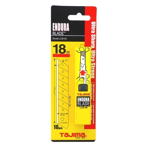 Tajima Endura 18mm Snap Segment Blades - 10/Pack