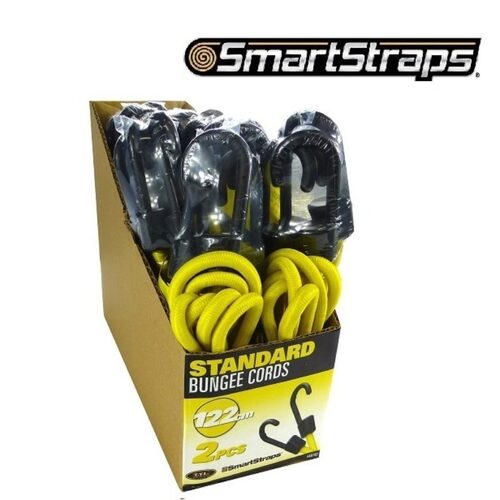 SmartStraps Standard Bungee Cord Yellow 122cm - 2/Pack