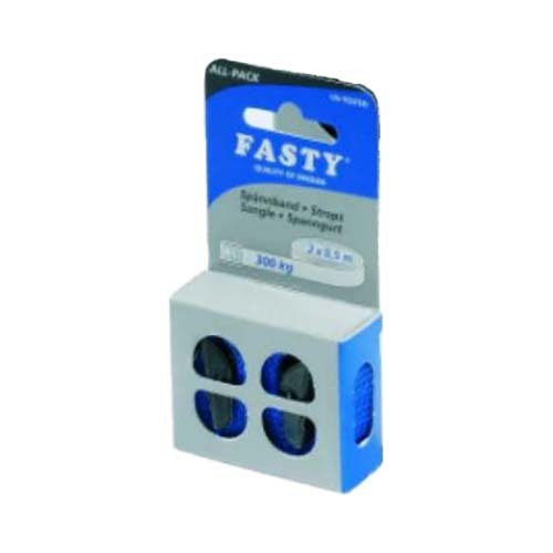 Fasty Strap Twin Pack 0.5m x 20mm Blue